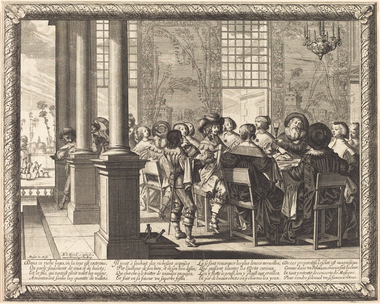 The Feast Celebrating the Return of the Prodigal Son by Abraham Bosse