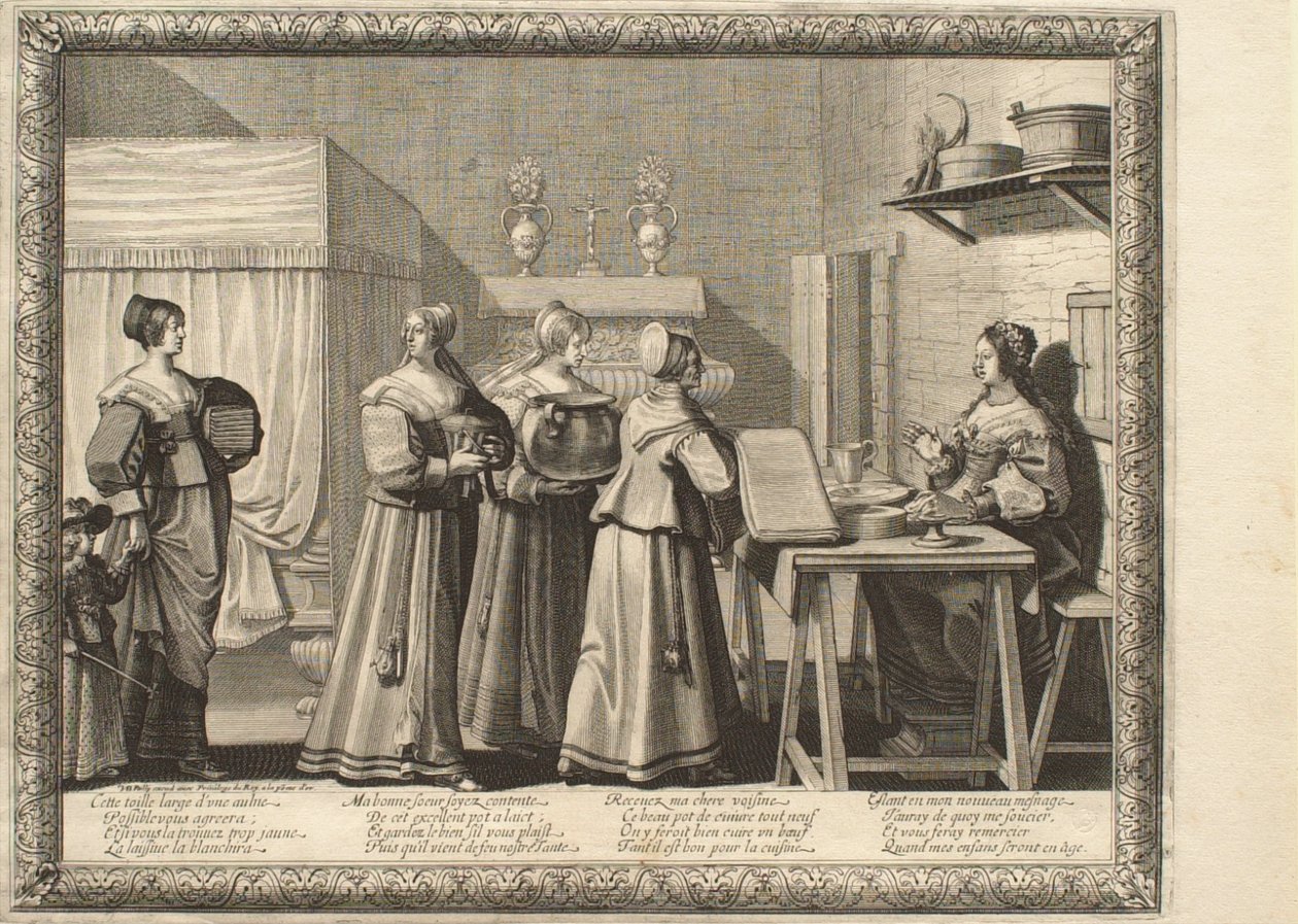The Wedding in the Countryside: The Wedding Presents by Abraham Bosse