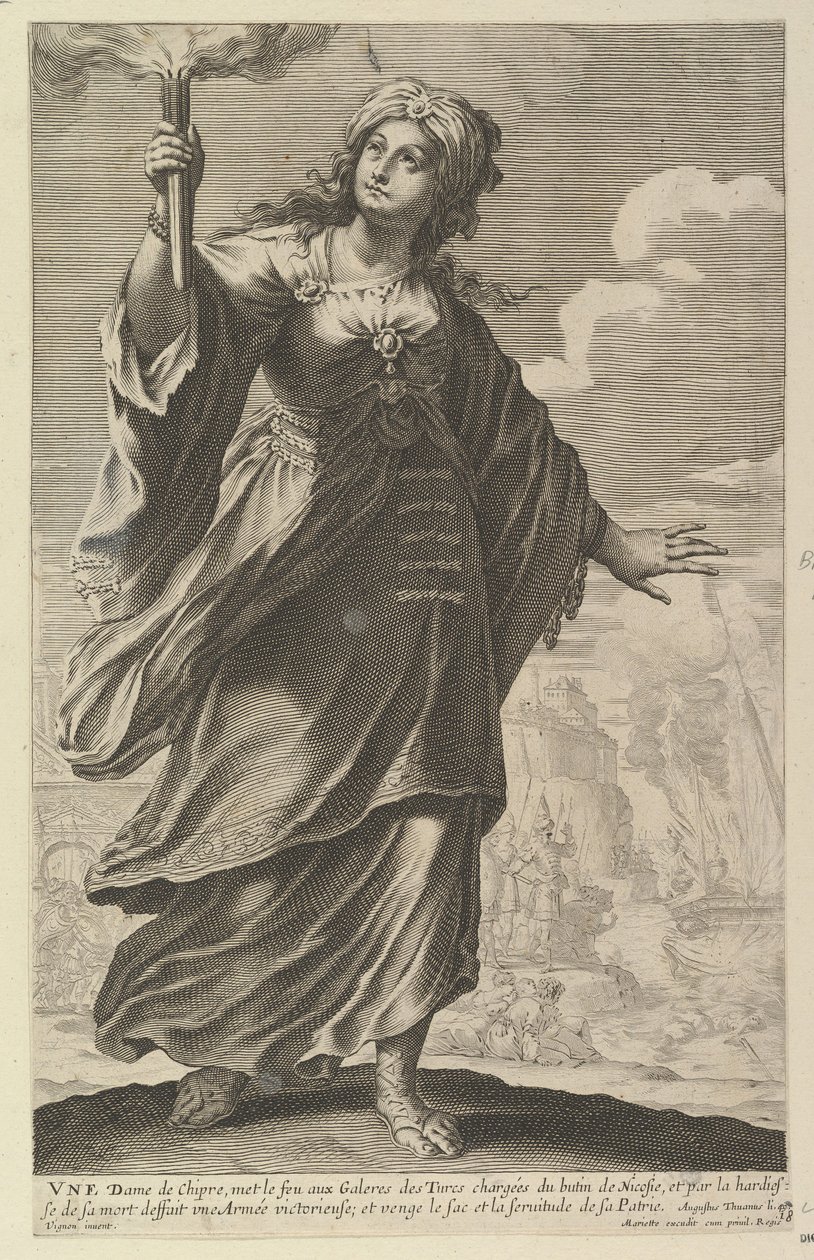 Une Dame de Chypre by Abraham Bosse