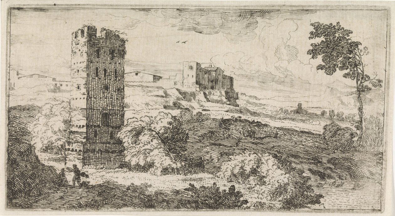 Landscape with Square Tower by Abraham Genoels