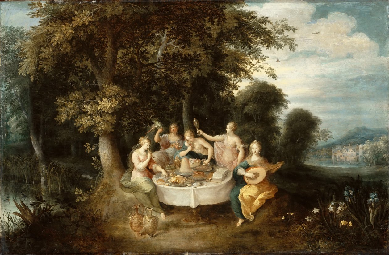 The Five Senses by Abraham Govaerts