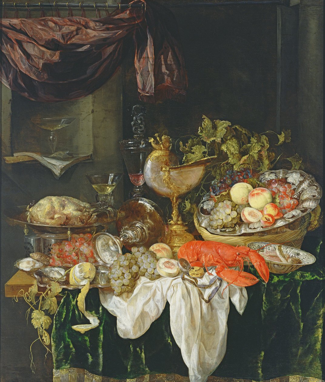 Still Life with Fruit by Abraham Hendricksz van Beyeren