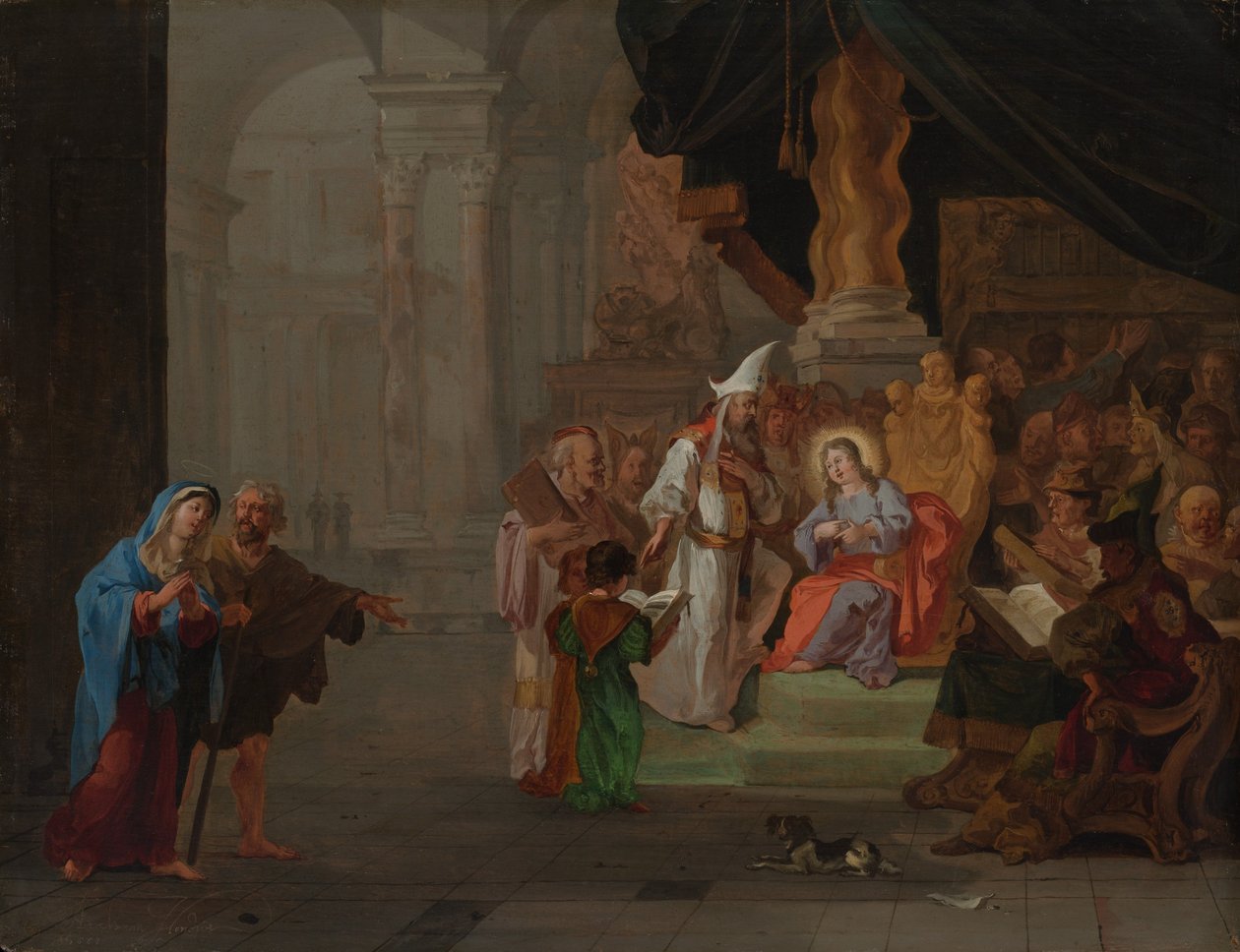 Christ among the Doctors by Abraham Hondius