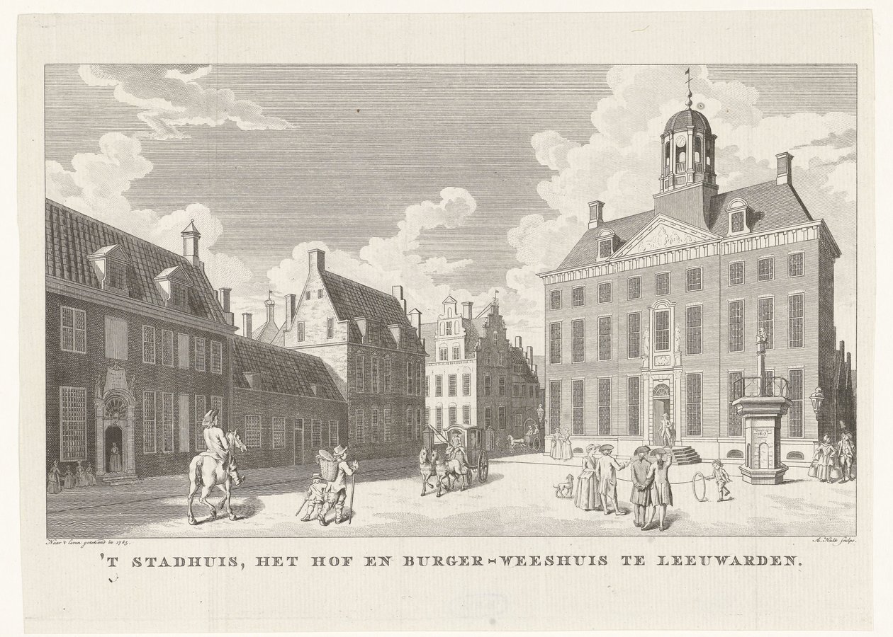 Town Hall in Leeuwarden by Abraham Jacobsz. Hulk