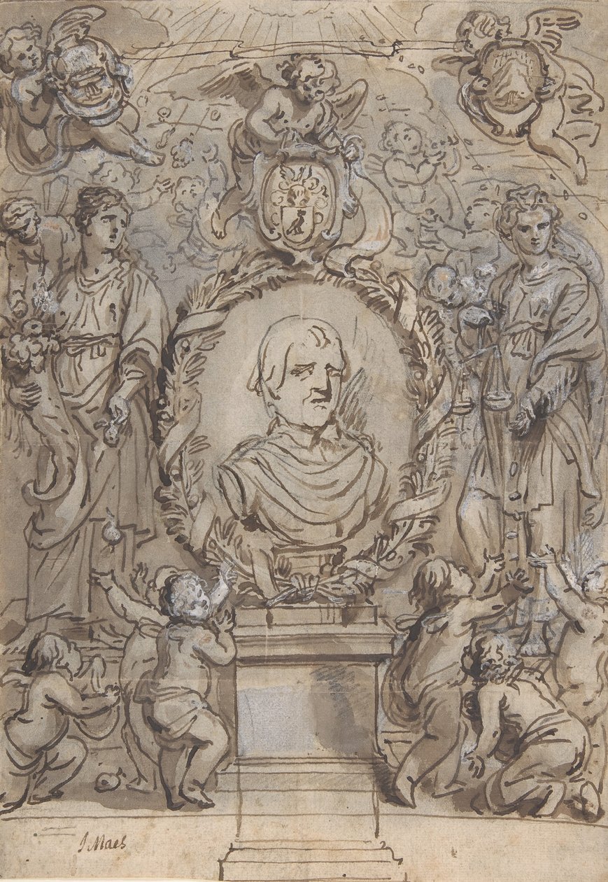 Design for a Title Page, 17th century by Abraham Jansz van Diepenbeeck