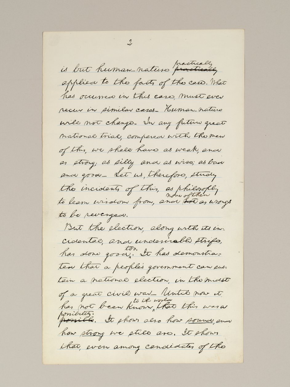 Autograph Manuscript of Lincoln