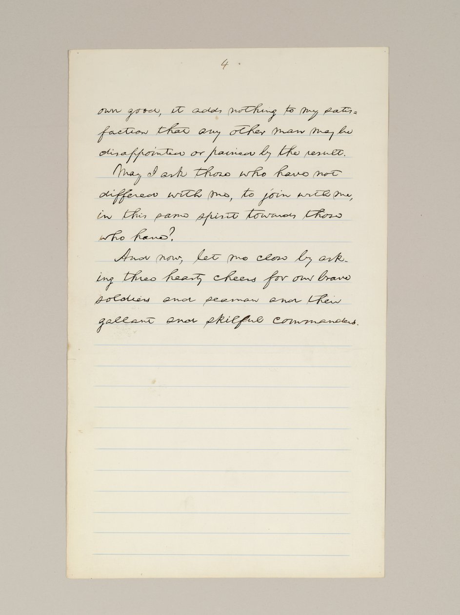 Autograph manuscript of Lincoln