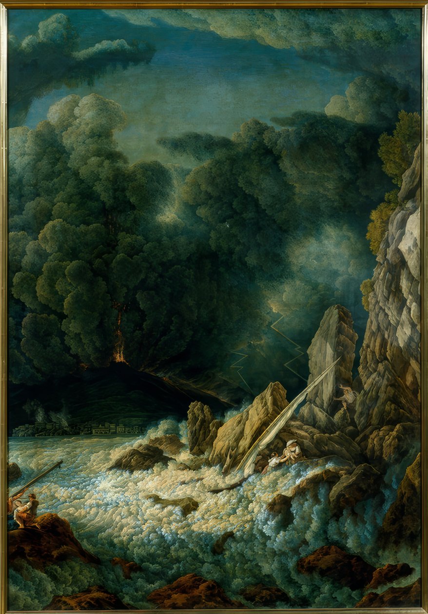 Volcanic Eruption by Abraham Louis Rodolphe Ducros