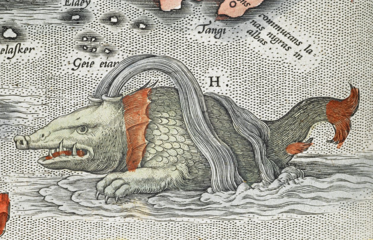 Detail of a sea monster, from 