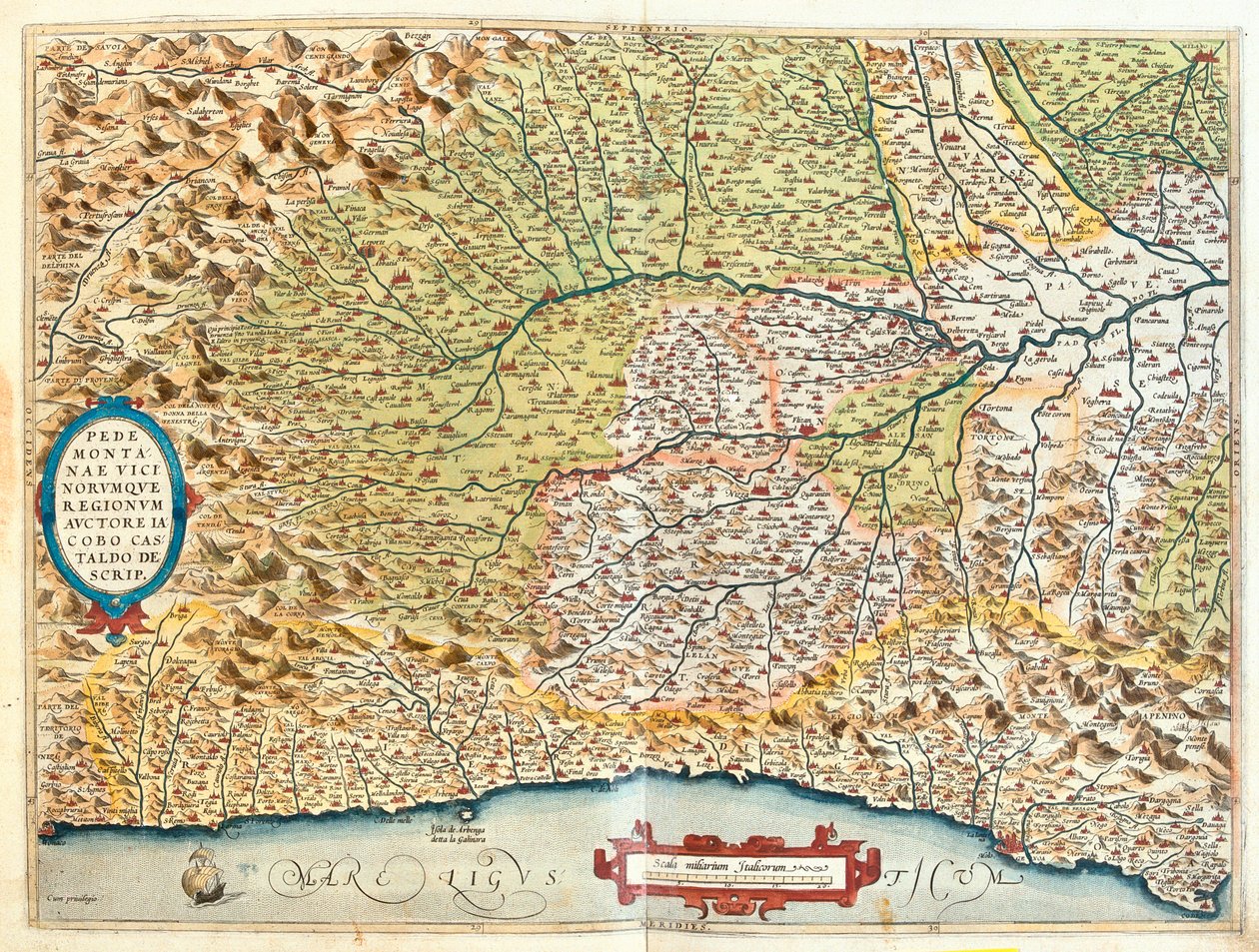 France, Italy by Abraham Ortelius