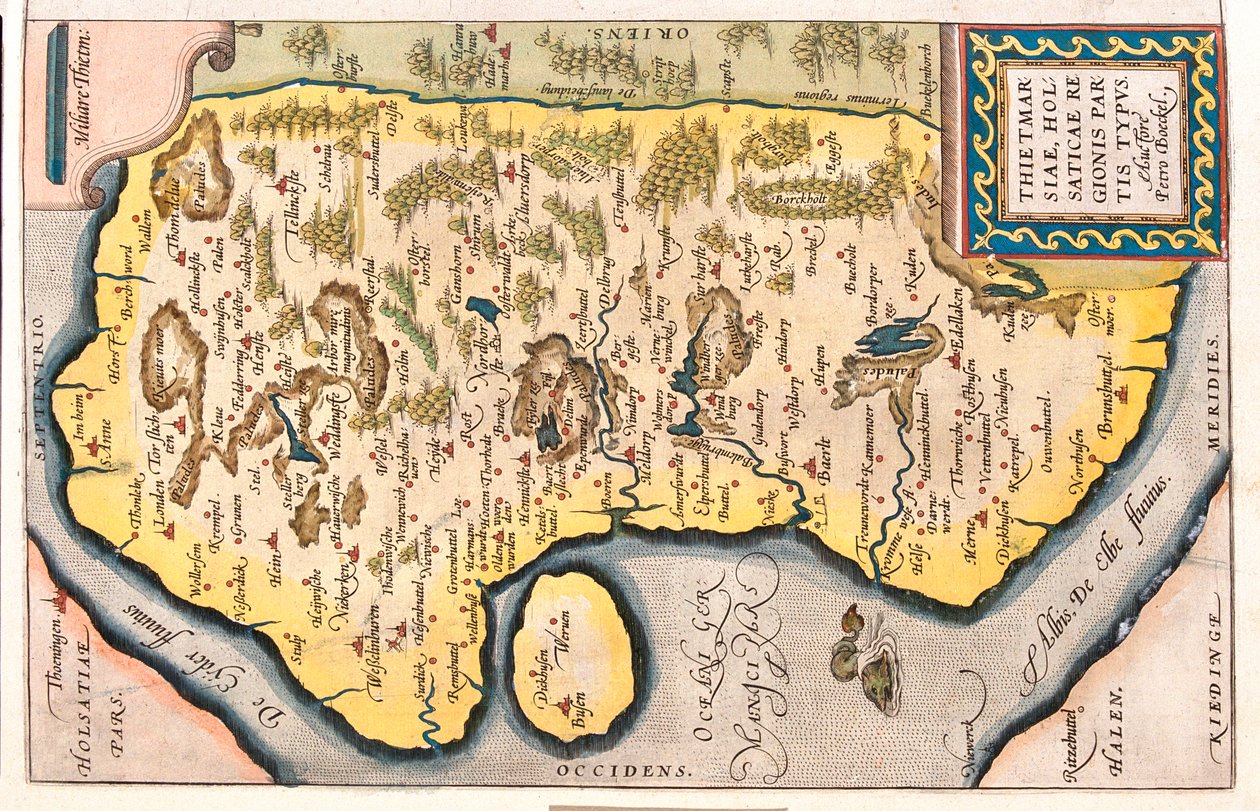 Schleswig-Holstein, Germany by Abraham Ortelius