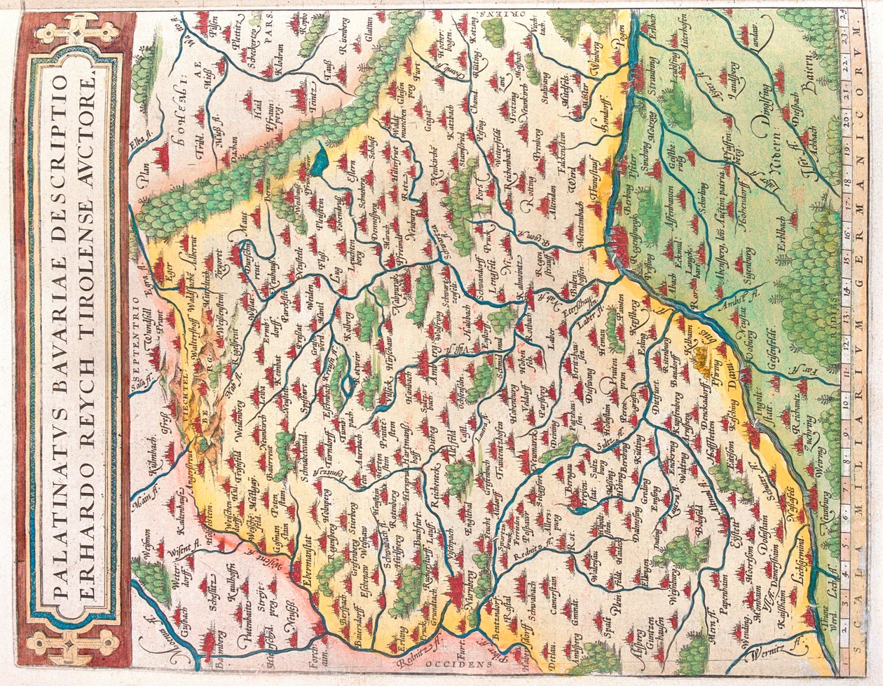 State: Bavaria, Germany by Abraham Ortelius