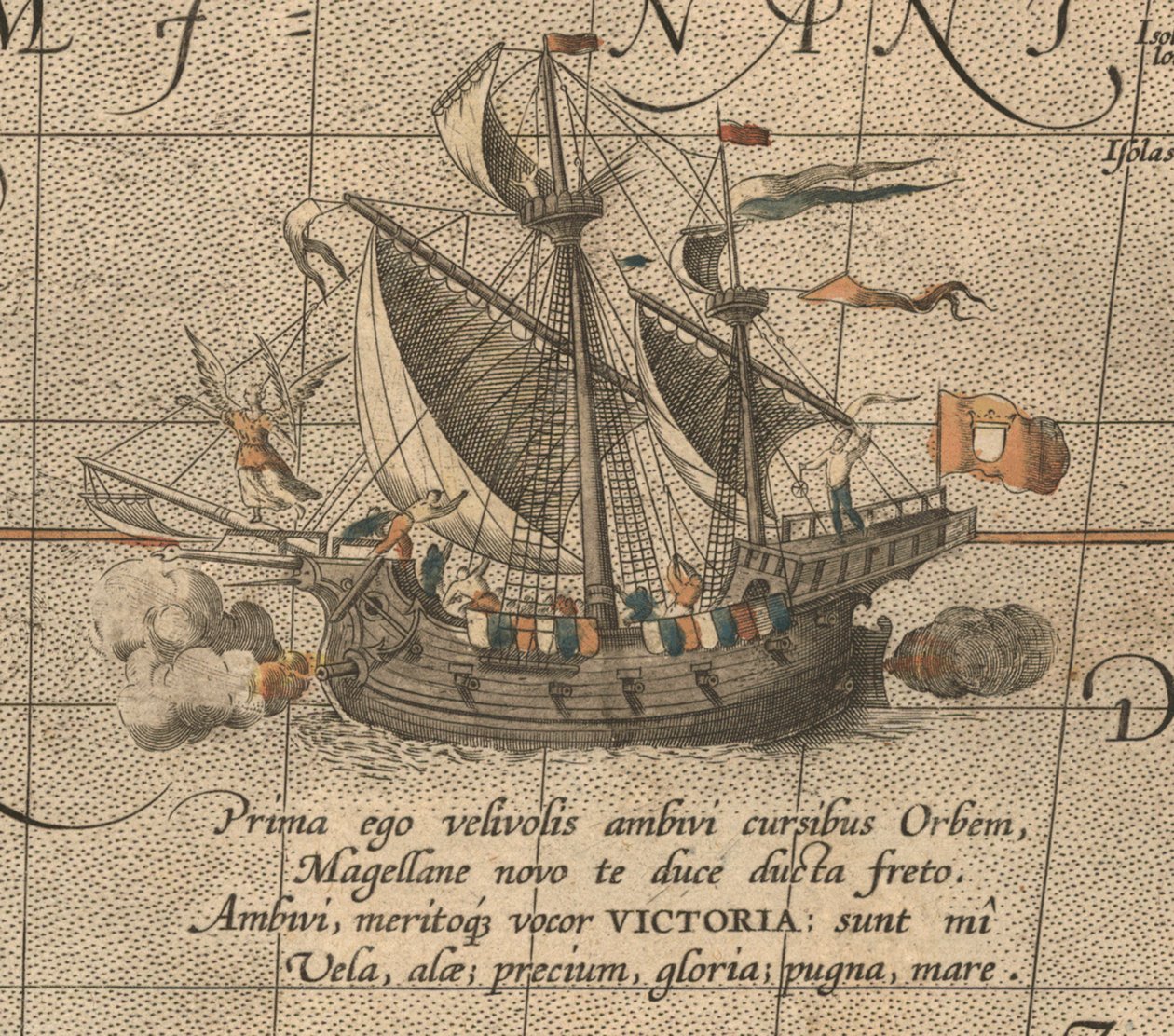 The Victoria, a Spanish carrack, ship of Ferdinand Magellans