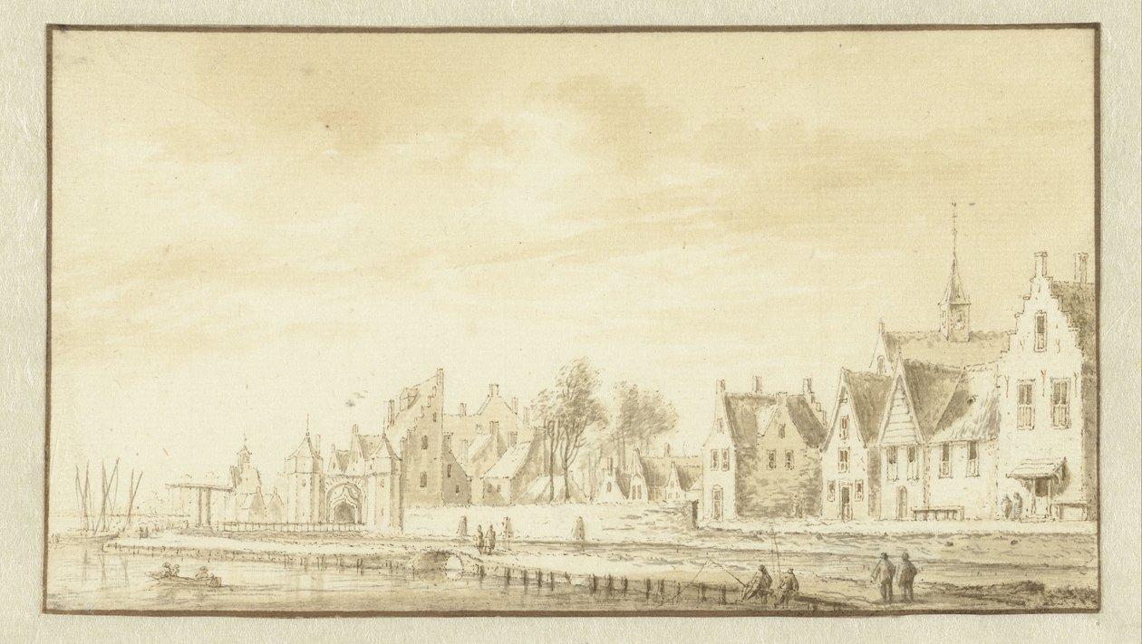 View of Montfoort by Abraham Rademaker