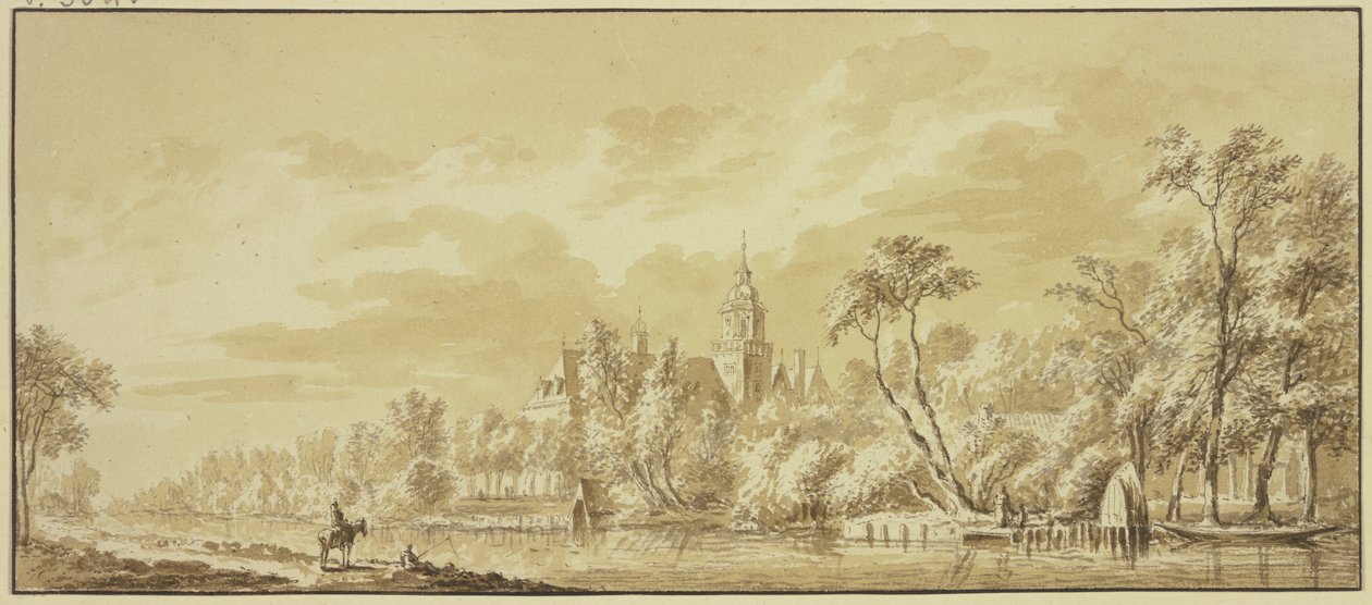 Castle Nijenrode on the Vecht by Abraham Rademaker