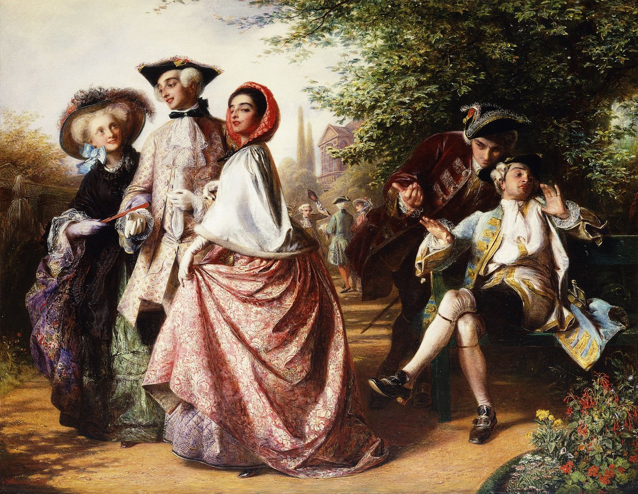 The Fox and the Grapes, 1858 by Abraham Solomon