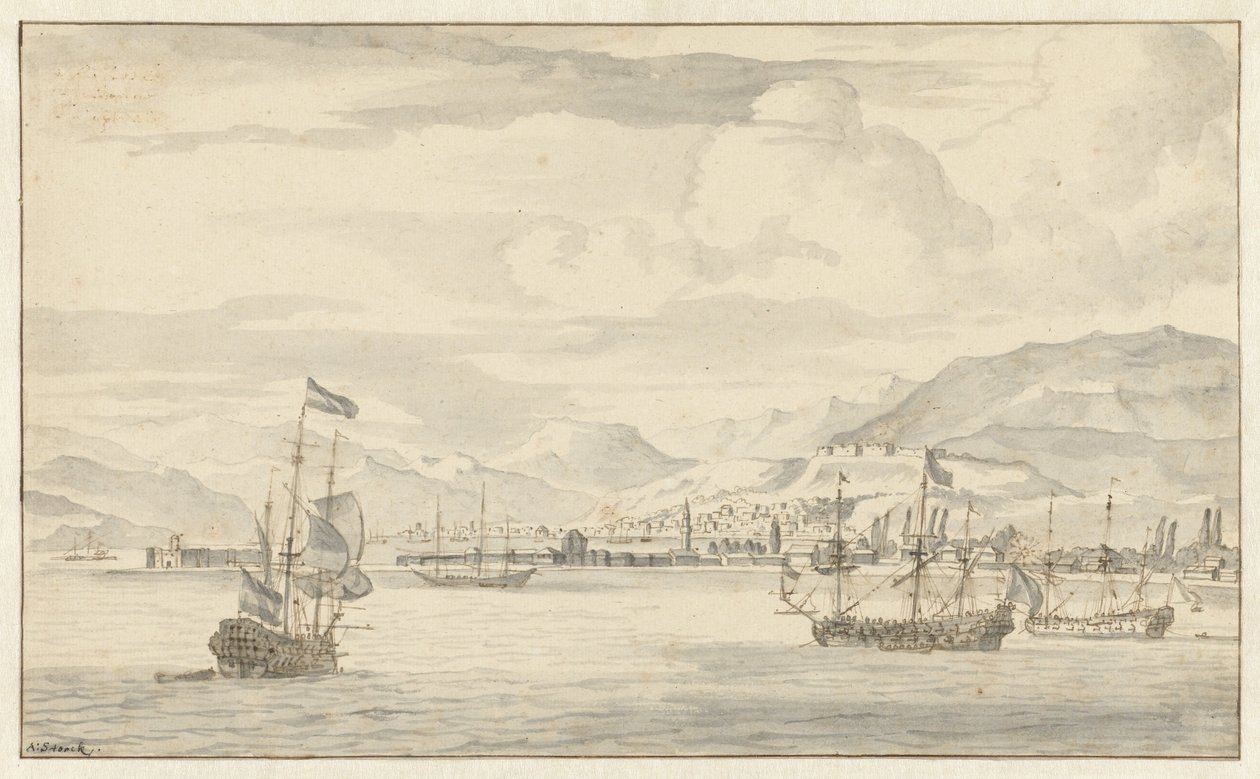 View of Smyrna (Izmir) by Abraham Storck