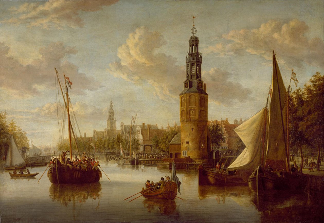 The Embarkation of Company Troops at the Montelbaanstoren by Abraham Storck