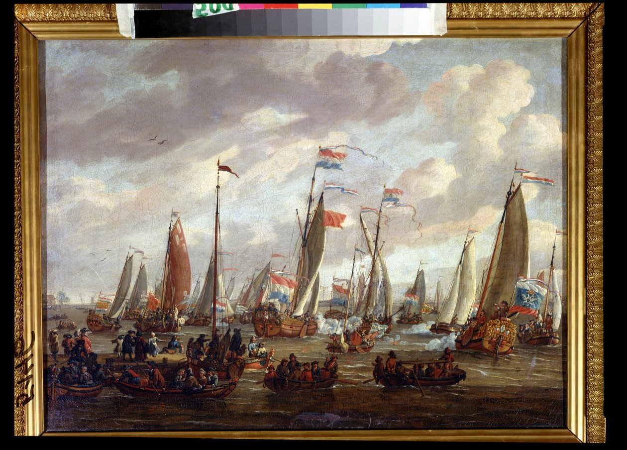 Tsar Peter I Visiting England in January 1698 by Abraham Storck