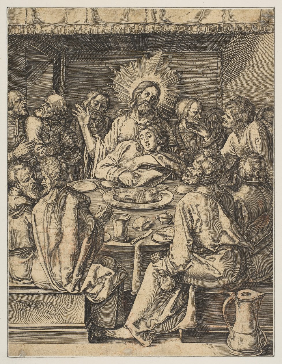 The Last Supper, from The Small Passion by Abraham Waesberge
