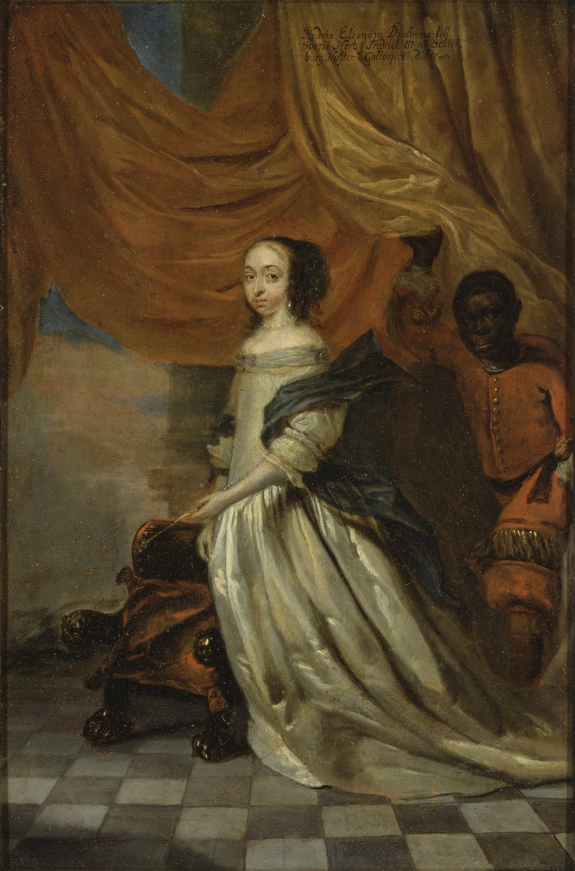 Portrait of Hedvig Eleonora of Holstein-Gottorp, Queen of Sweden by Abraham Wuchters