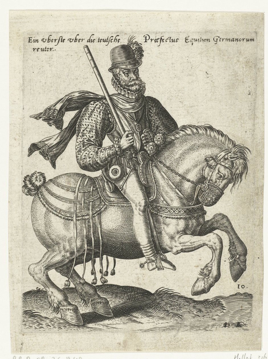 German Cavalry Commander by Abraham de Bruyn (attributed to)