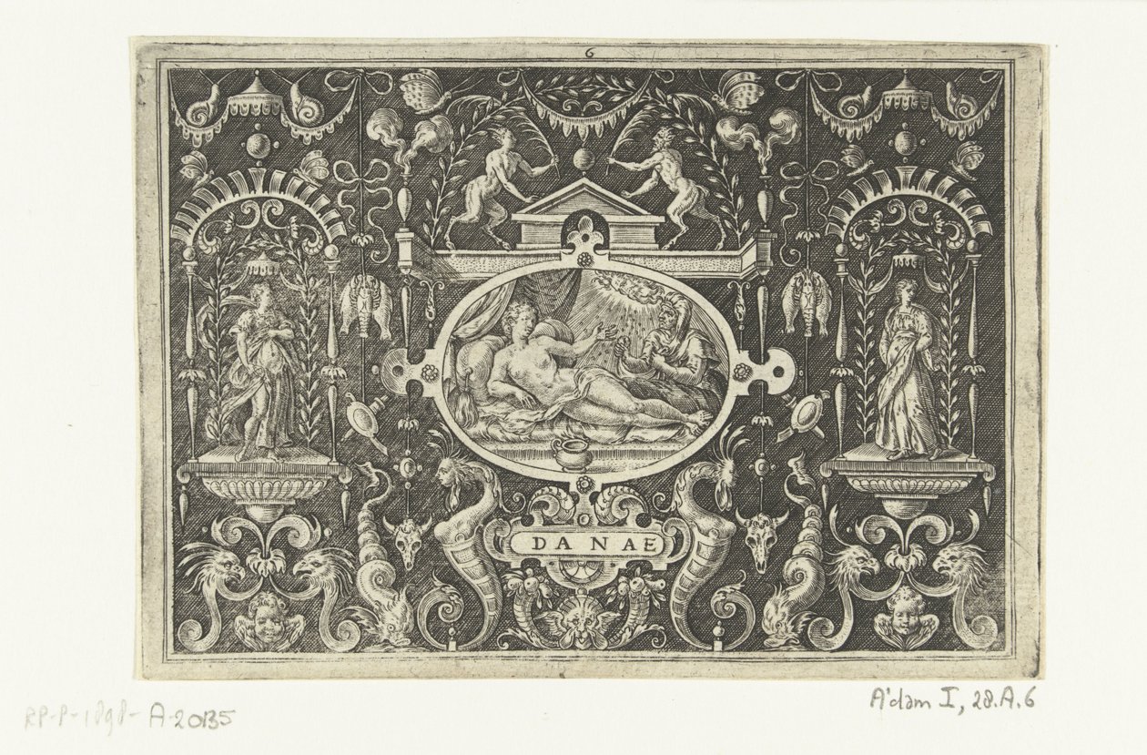 Danae and Jupiter as a Shower of Gold Coins (DANAE) by Abraham de Bruyn
