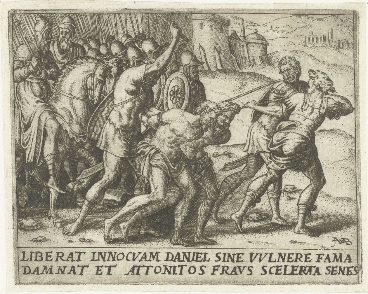 The Elders Are Led Away (series title: History of Susanna) by Abraham de Bruyn