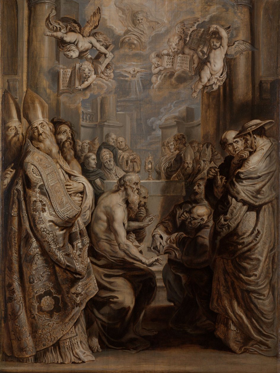 The Disputation on the Presence of Christ in the Eucharist by Abraham van Diepenbeeck