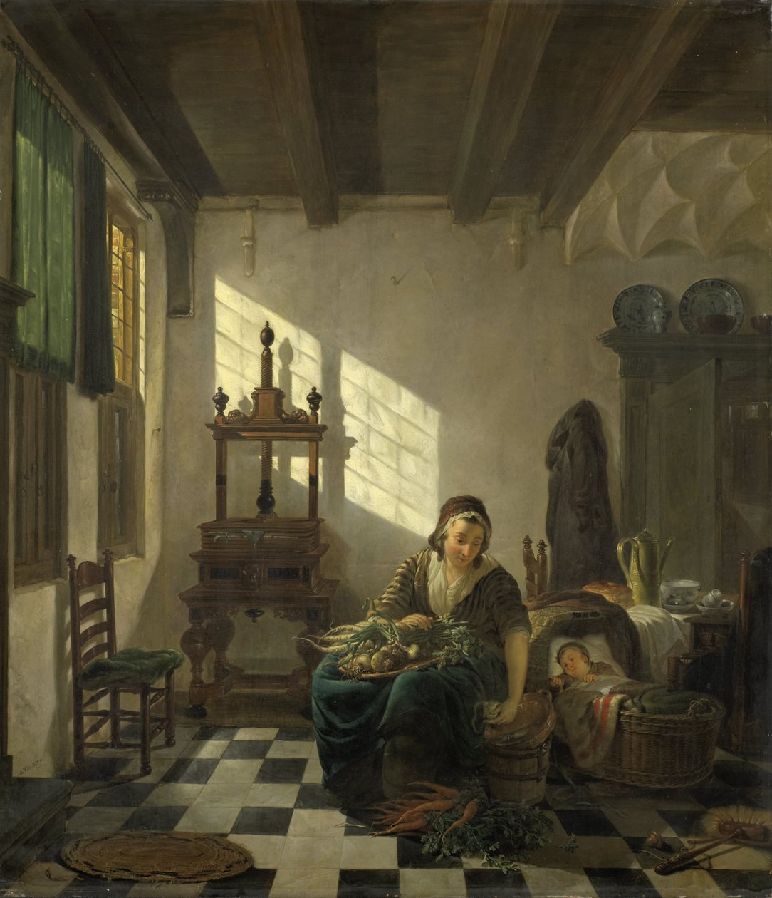 The Housewife by Abraham van Strij