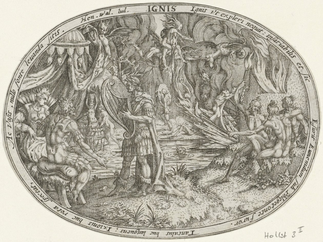 Orpheus in the Underworld: The Element of Fire by Abraham van den Hecken