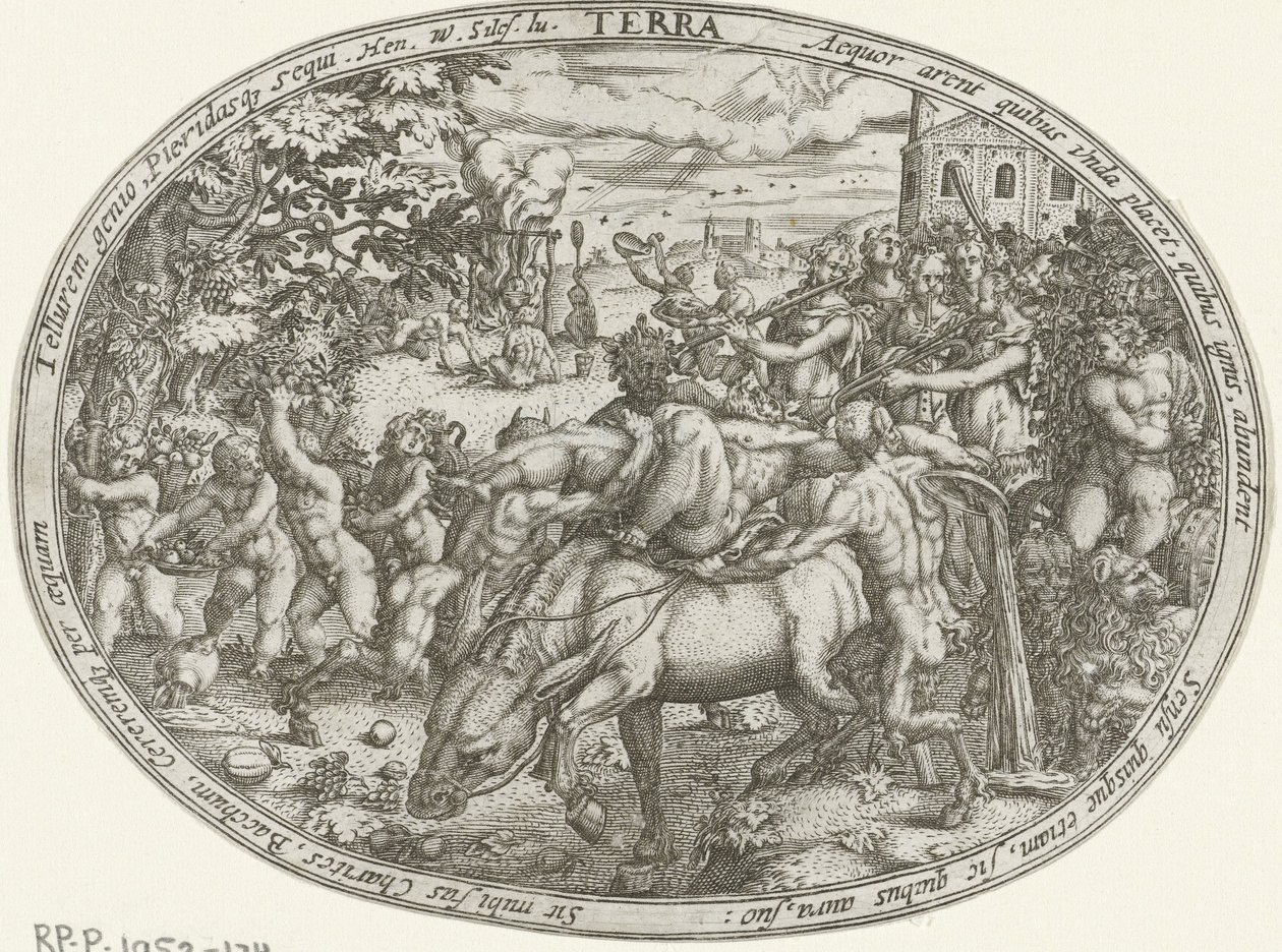 Triumphal Procession of Bacchus and Silenus: The Element Earth by Abraham van den Hecken