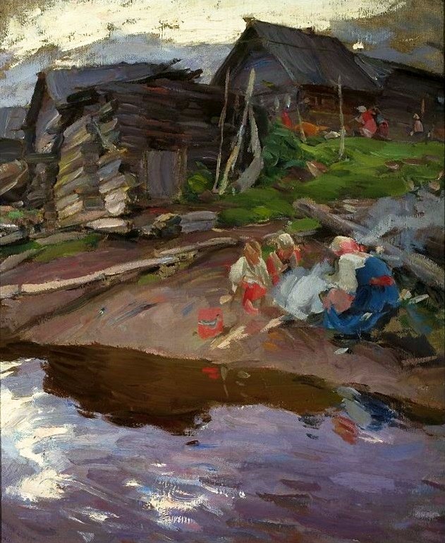 In the Evening by Abram Efimovich Arkhipov