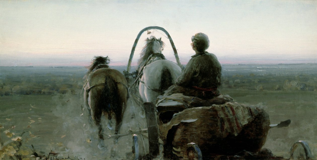 The Return Journey, 1896 by Abram Efimovich Arkhipov