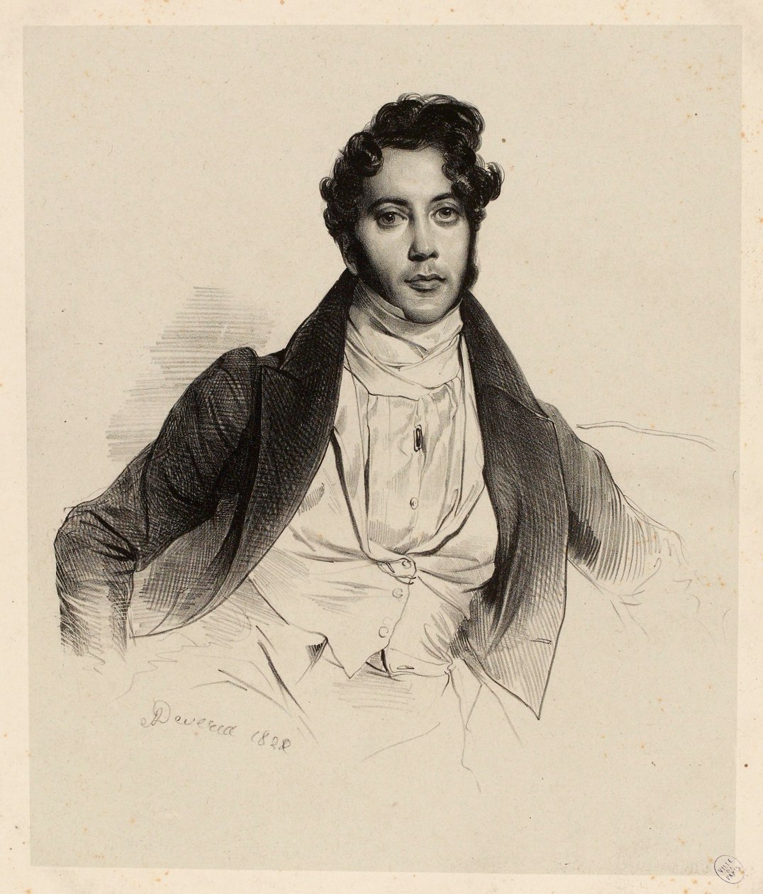 Portrait of James Parry by Achille Devéria