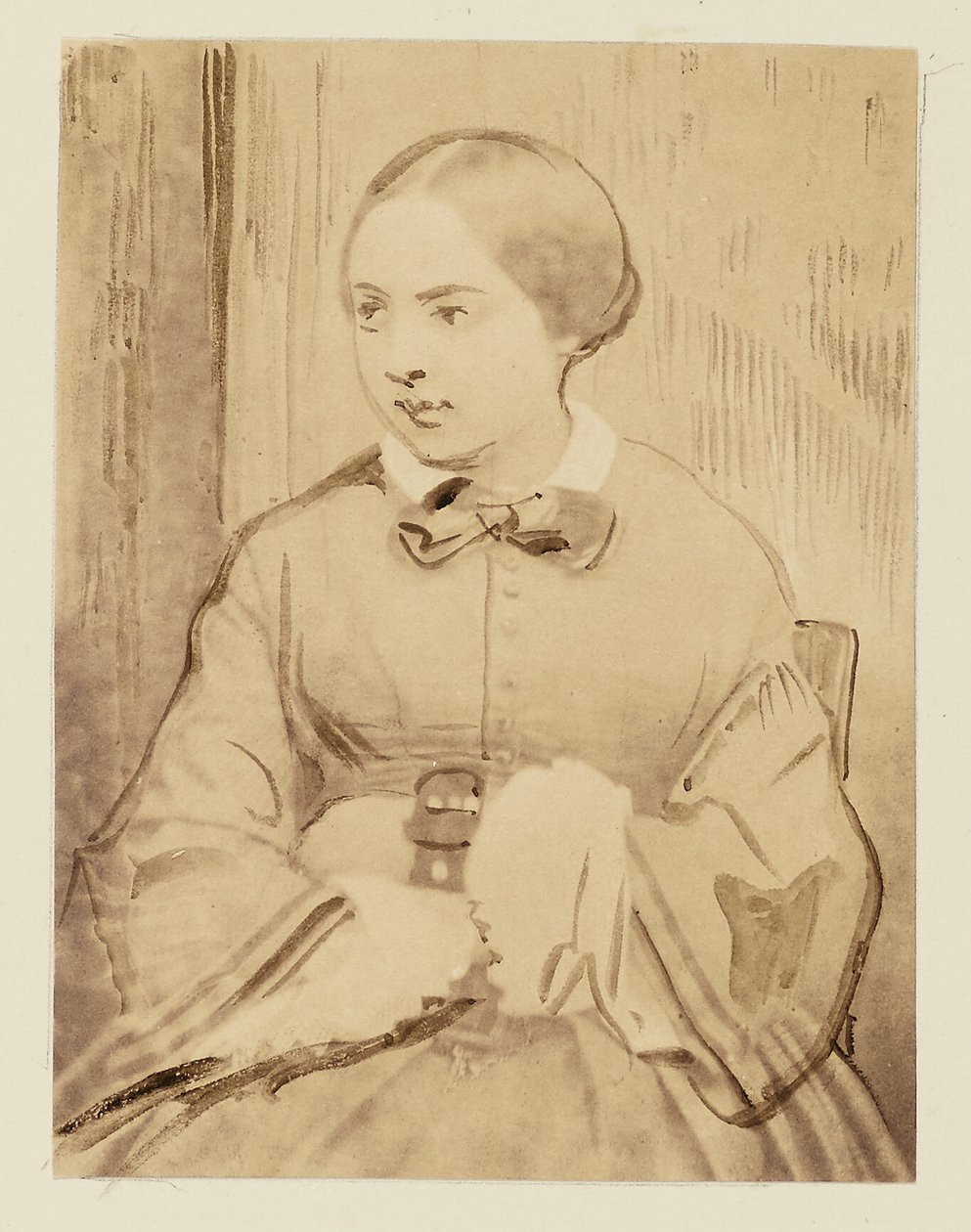 Portrait of a Young Lady, Probably Cécile Devéria by Achille Devéria