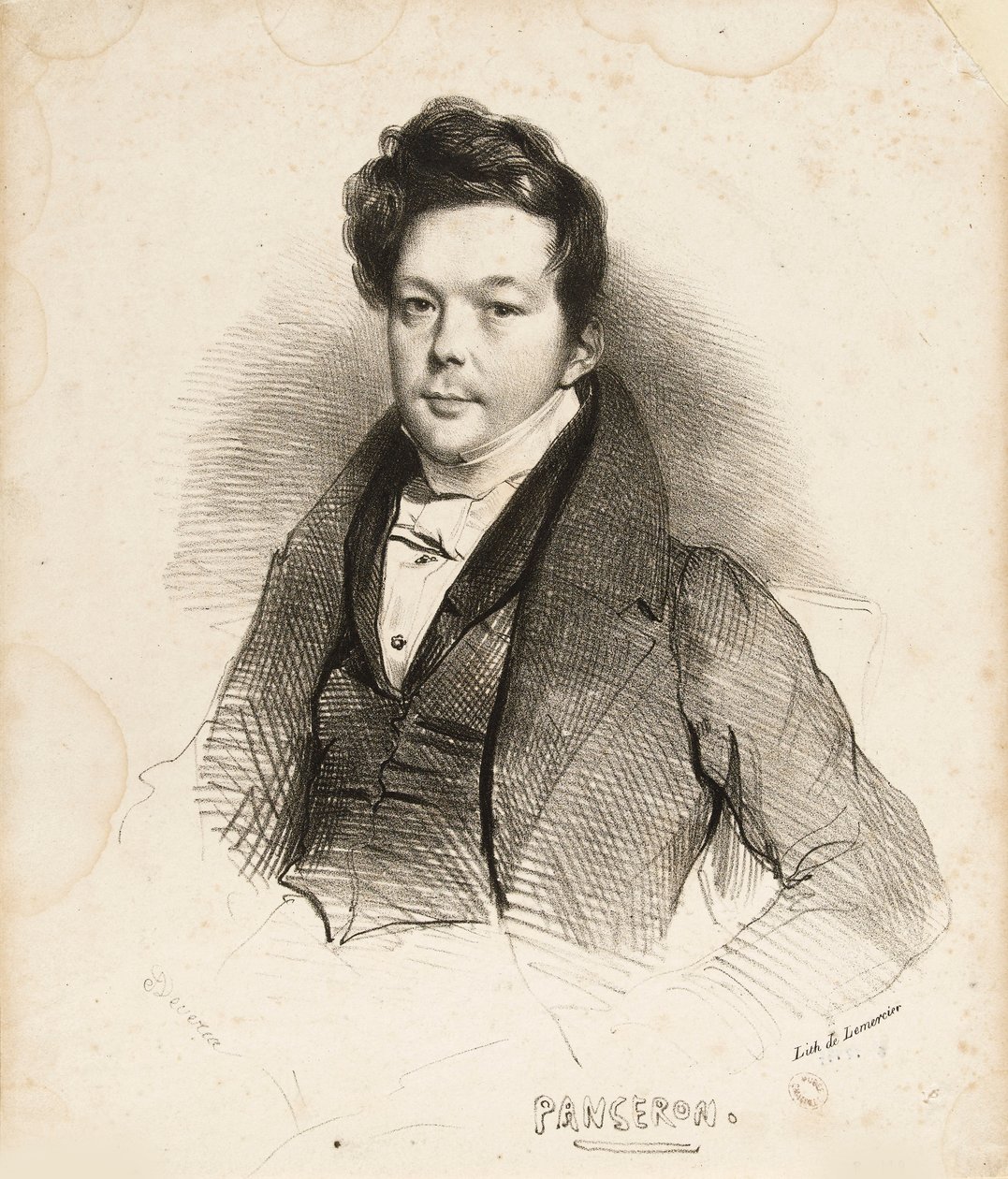 Portrait of the Composer Auguste-Mathieu Panseron by Achille Devéria