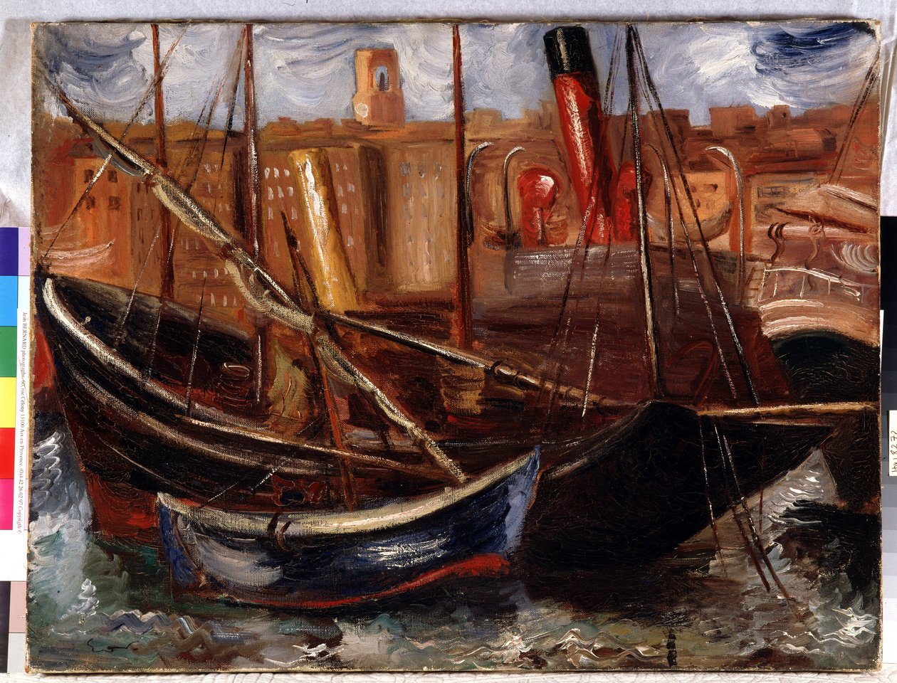 Boats in the Old Port of Marseille by Achille Emile Othon Friesz