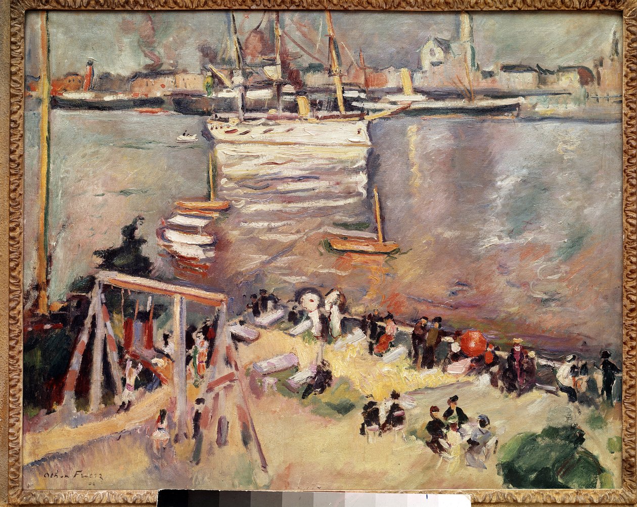 Entering a Corvette in the Port of Antwerp by Achille Emile Othon Friesz