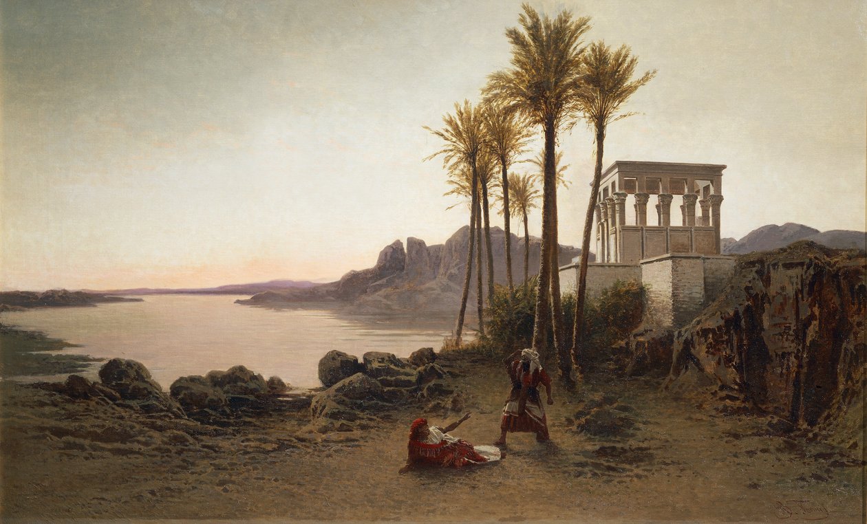 Scene from Aida by Giuseppe Verdi, painting by Achilles Formis, Italy by Achille Formis Befani
