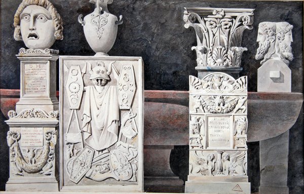 Fragments of Ancient Sculptures by Achille Francois Leclere