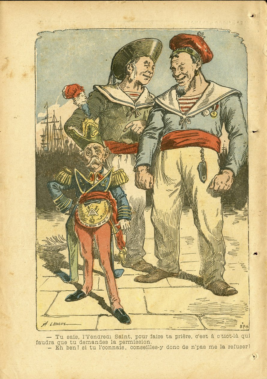 Illustration of Achille Lemot in Le Pelerin by Achille Lemot
