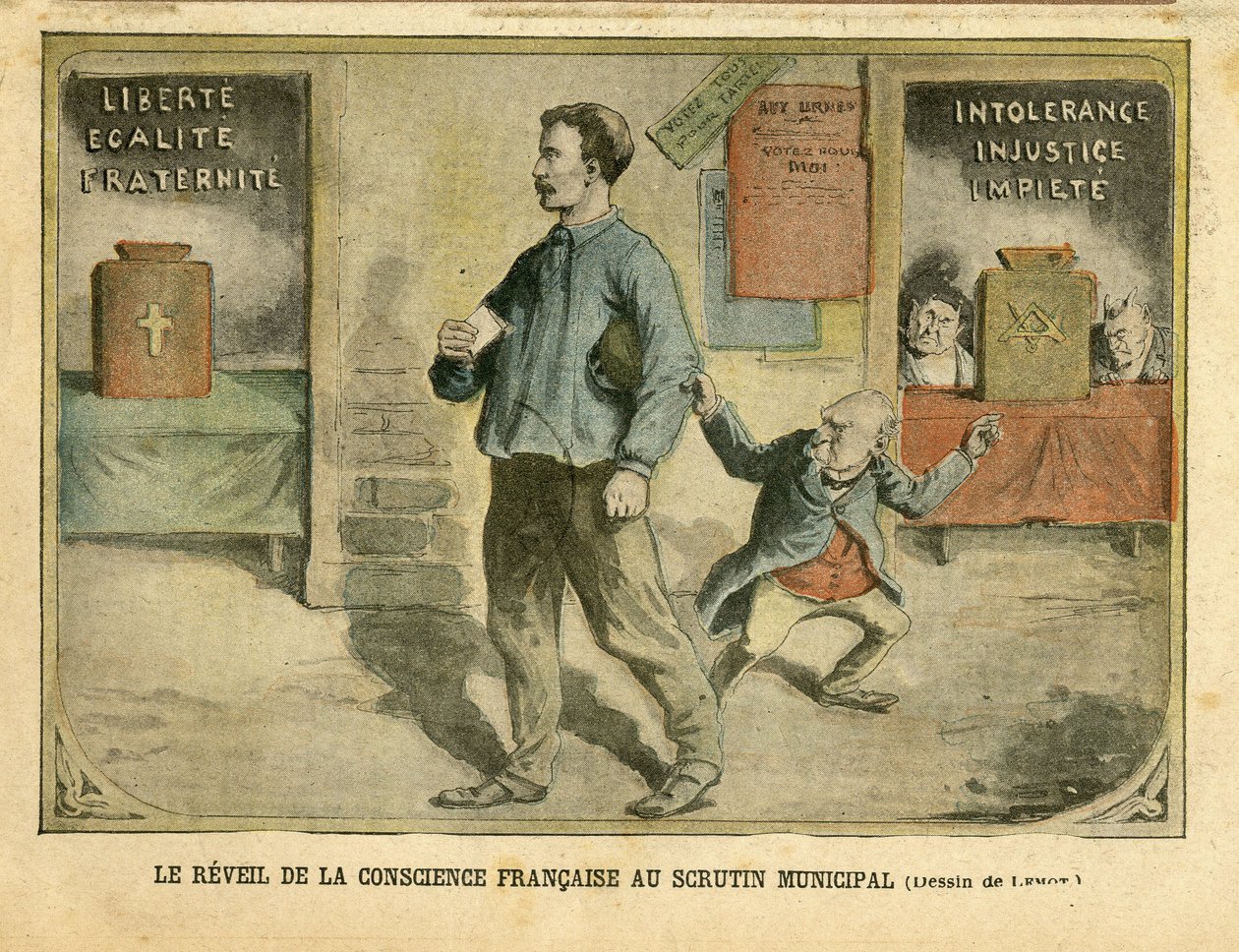 Awakening of the French Conscience to Municipal Voting by Achille Lemot