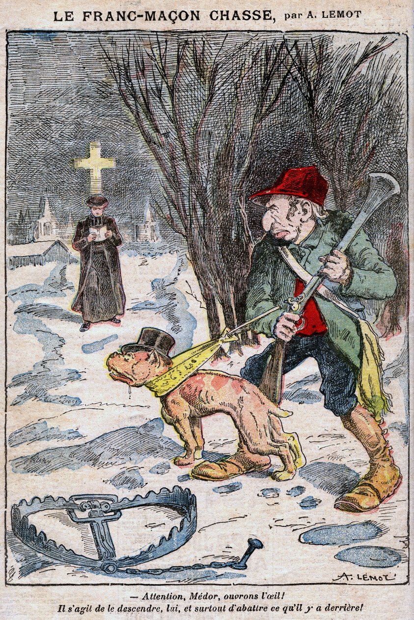 The Freemason Hunting in Le Pelerin by Achille Lemot