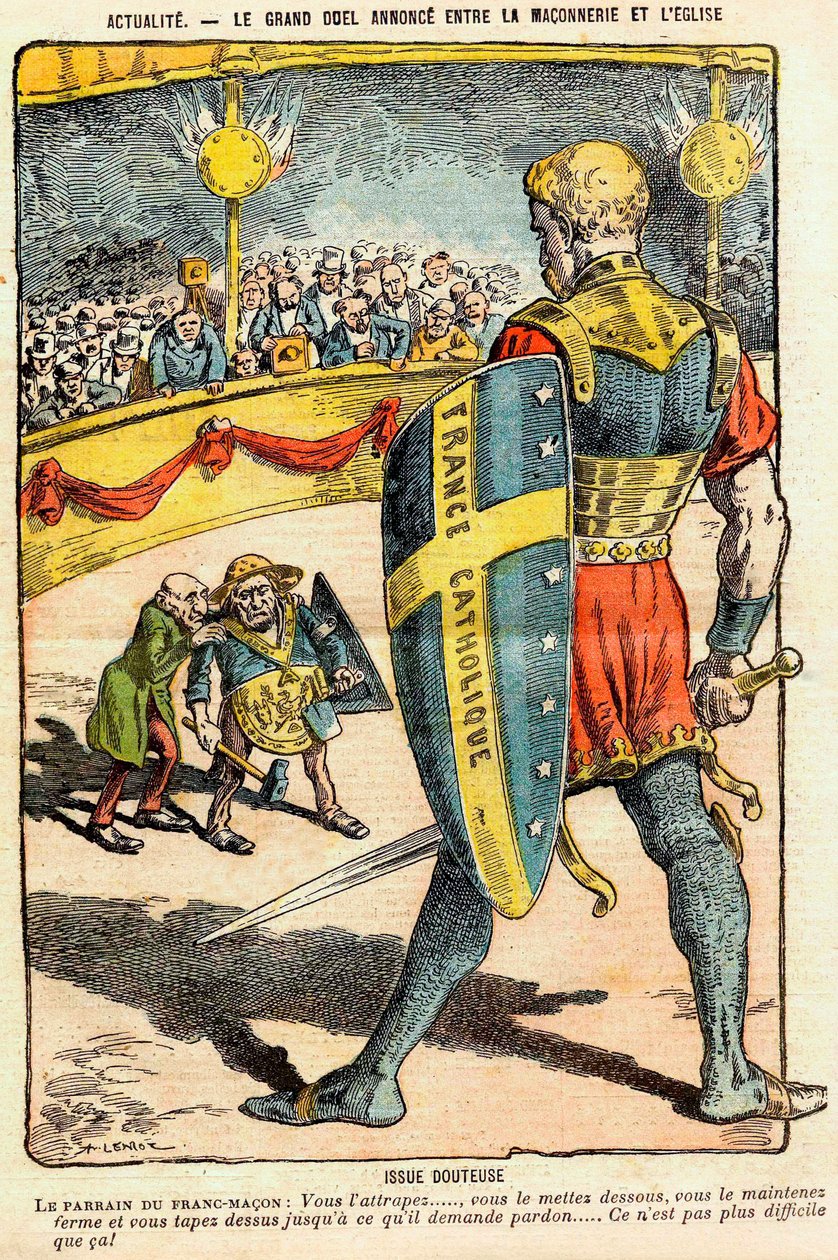 The Great Duel Announced Between the Masonry and the Church - Doubtful Issue - The Godfather of the Freemason: 
