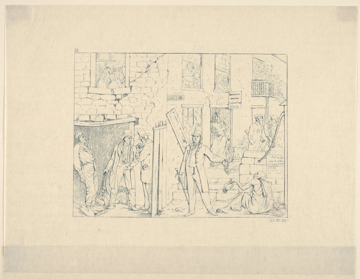 Free Black People in the North from Confederate War Etchings by Adalbert John Volck