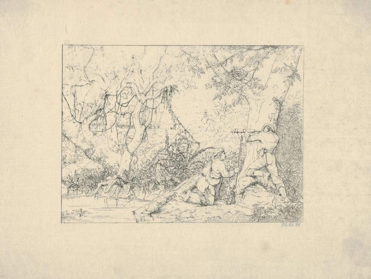 Vicksburg Canal from Confederate War Etchings by Adalbert John Volck