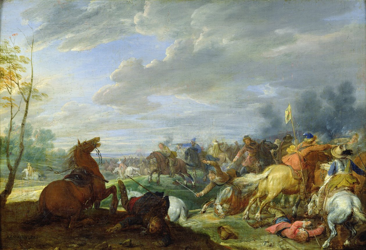 Shock cavalry by Adam Frans van der Meulen