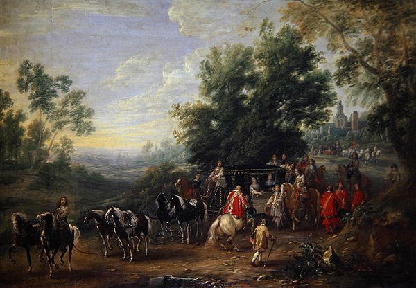 Travelling Procession of a Princess by Adam Frans van der Meulen