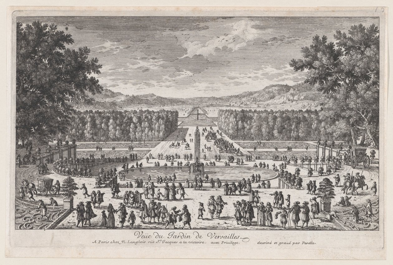 The Garden of Versailles, 1660-95 by Adam Perelle